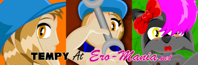 Ero-Mania Advert 3
Yes, another Ero advert.. But anyway.. This just shows off bits of three new images i did not long ago. the first two features the return of a Grease Monkey girl i did last year (that's a car Mechanic to people that don't know the term) and the other is a different, but nice cute raccoon Gal.

