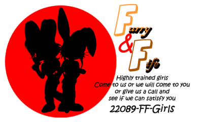 Furry & Fife - Call Card
need Help? well why not call Furry & Fife.
This is their call card, designed to get more business for the pair of gals.
Furry & Fife, by the way, is an upcoming Ero-Mania game (though it's some time off right now).
Keywords: Clean furry fife