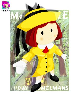 Madeline - Classic Yellow
"In an old house in Paris, that was covered in Vine
Lived Twelve little girls, in two straight lines.
They left the house at half-past-nine
In two straight lines, in rain or shine.
The Smallest one was Madeline."

If you don't know Madeline, you should either not be bothered to read this, or learn. First published in 1939, Madeline was created by Austrain author Ludwig Bemelmans and he wrote.. well.. 7 stories, though the 7th is kinda fairly new in the way it was first released in 1999, after being lost for a long time and only found well after his death. Like the other girls, Madeline does have parents, and is at the bording school of Miss Clavel (not a nun)...

Like the Classic Blue, this is the same image, but in her Yellow outfit. In a way, the Yellow is more original but.. it's a bit of a long story ^_^ either way, this is the same but in yellow, for those that perfer her in Yellow. I might do one more.. but don't count on it.
Keywords: Clean Madeline