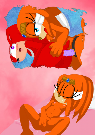 Tikal Day 2019 - Tikal & Knuckles
Happy Tikal Day 2019! Tikal day is a stupid thing I like to do each year. Doesn't mark Tikals Official birthday, nor the day she was created (which is hard to work out) Nor the first public apperance (also tricky to work out) but the date of the first official release date of her first game apperance, Sonic Adventure for the Dreamcast (Japanese release, it was delaied for bugfixing and minor tweaking outside of Japan, and then the bug fix version was later released in japan).

Anyway.. My theme i gave myself was 'Secret Christmas Wish' so Tikal is masterbating while having a fantasy about a secret wish she has at Christmas time. Enjoy!
Keywords: Tikal Knuckles Echidna Pegging 2019